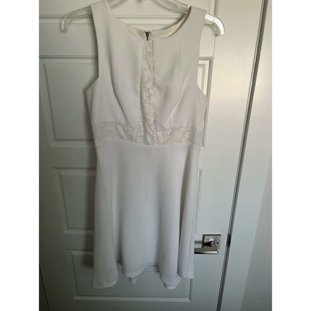 BCBG generation. White occasion dress.